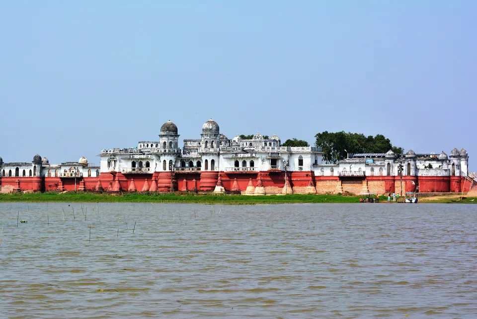 Neermahal water palace on Rudrasagar Lake at Melaghar, a day trip from Agartala, Tripura